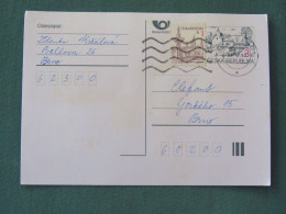 Czech Republic 1997 Stationery Postcard 3 + 1 Kcs Sent Locally - Lettres & Documents