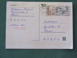 Czech Republic 1997 Stationery Postcard 3 + 1 Kcs Sent Locally - Lettres & Documents