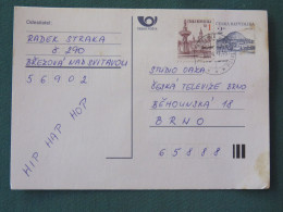 Czech Republic 1997 Stationery Postcard Hora Rip Mountain Sent Locally - Brieven En Documenten