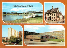 72950561 Schoenebeck Elbe Thaelmann Bruecke Rathaus Neubauten Moskauer Str Kaufh - Schönebeck (Elbe)