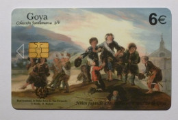 ESPAGNE - GOYA / Peinture - Jeu Enfants / Enfants Jouant Aux Soldats - 09/2007 Validité 12/2009 - Carte à Puce - Schilderijen