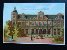 CHROMO EXPOSITION UNIVERSELLE DE PARIS 1878   ( 12  X   8,2 Cms)   BELGIQUE - Artis Historia