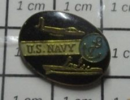 2317 Pin's Pins / Beau Et Rare / BATEAUX / US NAVY AVION NAVIRE - Boten