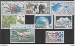 TAAF;1989; Année Complète N°140 à 147  ;NEUFS**;MNH - Lots & Serien