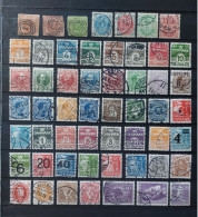 Dänemark Ca. 1858-1942: 54 Versch. Gestempelt  54 Diff. Used - Collections