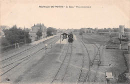 NEUVILLE-de-POITOU (Vienne) - La Gare - Vue D'ensemble - Train - Voyagé 1912 (2 Scans) - Neuville En Poitou