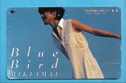 Japan Telefonkarte Japon Télécarte Phonecard -  Girl Frau Women Femme  Blue Bird Miki Imai - Muziek