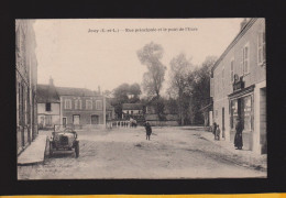 CPA - 28 - Jouy - Rue Principale Et Le Pont De L'Eure - Animée (automobile) - Circulée En 1923 - Jouy
