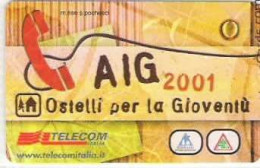 TELECOM - AIG 2001 - NUOVA  - LIRE 1000 - GOLDEN  1322 - Publiques Figurées Ordinaires