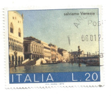 (REPUBBLICA ITALIANA) 1973, SALVIAMO VENEZIA - 2 Francobolli Usati - Annate Complete