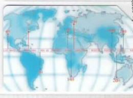 TELECOM - TIME ZONES  - USATA LIRE 10000  - GOLDEN  1380 - Public Practical Advertising