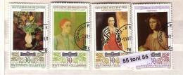 1990 Art European Paintings 4v.- Used/oblitere (O)  BULGARIA / Bulgarie - Gebruikt