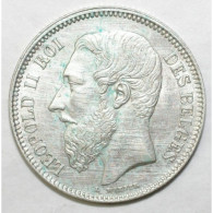 BELGIQUE - KM 30 - 2 FRANCS 1867 - LÉOPOLD II - LÉGENDE FRANÇAISE - AVEC CROIX - SUP - 2 Frank