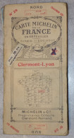 CARTE MICHELIN DE LA FRANCE N°28 1924 CLERMONT LYON ENTOILÉE - Cartes/Atlas