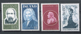 Island Iceland Mi# 505-8 Postfrisch/MNH - Famous Islanders - Ongebruikt