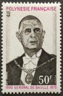 POLYNESIE / YT 90 / HISTOIRE - CELEBRITE - GENERAL CHARLES DE GAULLE / NEUF ** / MNH - Neufs