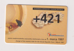 SLOVAKIA  - +421 Country Code Chip Phonecard - Slovaquie