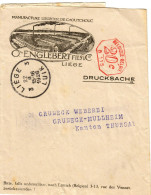 Belgium Wrapper / EMA Meter Freistempel B115 Pub Advertising Caoutchouc Liège 1926 - ...-1959