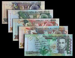 # # # Set 5 Banknoten Tome Und Principe 5.000 Bis 100.000 Dobras 2013 (P65-69) UNC # # # - São Tomé U. Príncipe