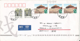 China Cover Sent Air Mail To Germany 24-5-2003 Topic Stamps - Brieven En Documenten