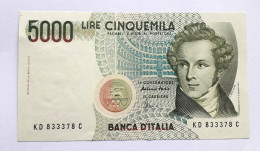 ITALY -  5.000 LIRE - P 111c  (1995) -  UNC - BANKNOTES - PAPER MONEY - CARTAMONETA - - 5000 Lire