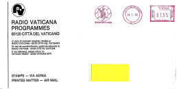 VATICANO - 2002 RADIO VATICANA RV-3 Ema Affrancatura Meccanica Rossa Red Meter Su Busta Viaggiata - 18350 - Machines à Affranchir (EMA)