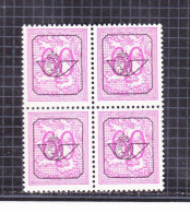 1967 Nr PRE788-P2** Zonder Scharnier,blokje Van 4:wit Papier.Heraldieke Leeuw:60c.Opdruk Type G. - Typo Precancels 1967-85 (New Numerals)