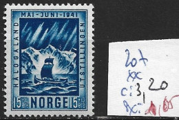 NORVEGE 207 ** Côte 3.20 € - Unused Stamps