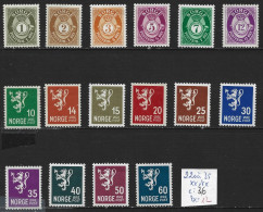 NORVEGE 220 à 35 ** ( 226-27-29 : * ) Côte 36 € - Unused Stamps