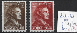 NORVEGE 242-43 ** Côte 1.10 € - Unused Stamps