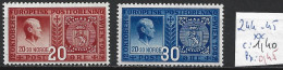 NORVEGE 244-45 ** Côte 1.40 € - Unused Stamps