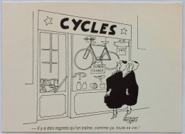 MAGASIN CYCLES / Vélo - 2 Femmes Devant La Vitrine - Illustrateur Jacques FAIZANT - Carte Postale - Faizant