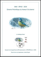 CS/HK° - BUZIN - Carte Souvenir - 2019 - Herdenkingskaart - Mésange Bleue / Pimpelmees / Blaumeise / Blue Tit - Lettres & Documents