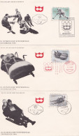 1964-Jeux Olympiques D'Hiver-INNSBRUCK--Lot De 7 FDC (ski,biathlon,luge,hockey,patinage,saut à Ski,bobsleigh) ..à Saisir - Winter 1964: Innsbruck