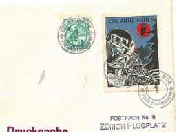 409 - 27 - Petite Lettre Avec Timbre Militaire Et Cachet "Col. Auto.Mun.1" - Affranchssement Mixte - Documenti