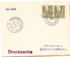 409 - 29 - Petite Lettre Avec Timbres Suisses Et Cachet Feldpost 161 - 1940 - Documenti