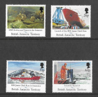 British Antarctic Territory 1991 MNH Maiden Voyage Of James Clark Ross (Research Ship) Sg 200/3 - Ongebruikt