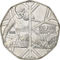 Autriche, 5 Euro, Skiing, 2005, Vienna, Argent, SPL, KM:3117 - Oesterreich