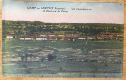 Camp Du Larzac. 3 CPA - Vue Panoramique Et Générale Du Camp ; Cuisine Et Infirmerie; La Sieste - La Cavalerie