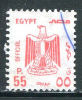 EGYPTE- Service Y&T N°120- Oblitéré - Dienstzegels