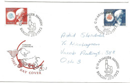 Norge Norway 1973 Centenary Of The Discovery Of The Leprosy Pathogen, Gerhard Henrik Armauer Hansen  Mi 658-679  - FDC - Lettres & Documents