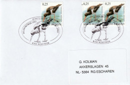 België 2002, Letter Sent To Netherland, Birds - Lettres & Documents