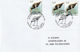 België 2002, Letter Sent To Netherland, Birds - Brieven En Documenten