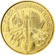 Autriche, 4 Euro - 1/25 Oz, Orchestre Philharmonique, BE, 2014, Vienna, Or, FDC - Oesterreich