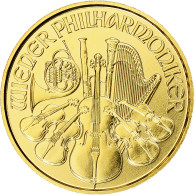 Autriche, 4 Euro - 1/25 Oz, Orchestre Philharmonique, BE, 2015, Vienna, Or, FDC - Austria