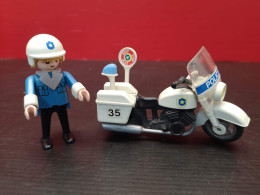 PLAYMOBIL Años 90. Policia En Moto Motorista. Ref. 5310 - Playmobil