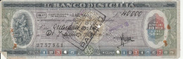 ASSEGNO - BANCO DI SICILIA - CASTRONOVO DI SICILIA 1960 - Cheques En Traveller's Cheques