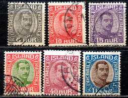 ICELAND. 1920-22. Chr. X. - Used Stamps