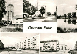 72967558 Finow Eberswalde Wasserturm Strassenpartie Ringstrasse Plattenbauten Wo - Eberswalde