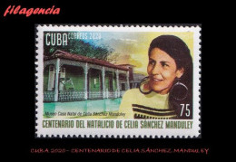 CUBA MINT. 2020-01 CENTENARIO DE LA REVOLUCIONARIA CUBANA CELIA SÁNCHEZ - Unused Stamps